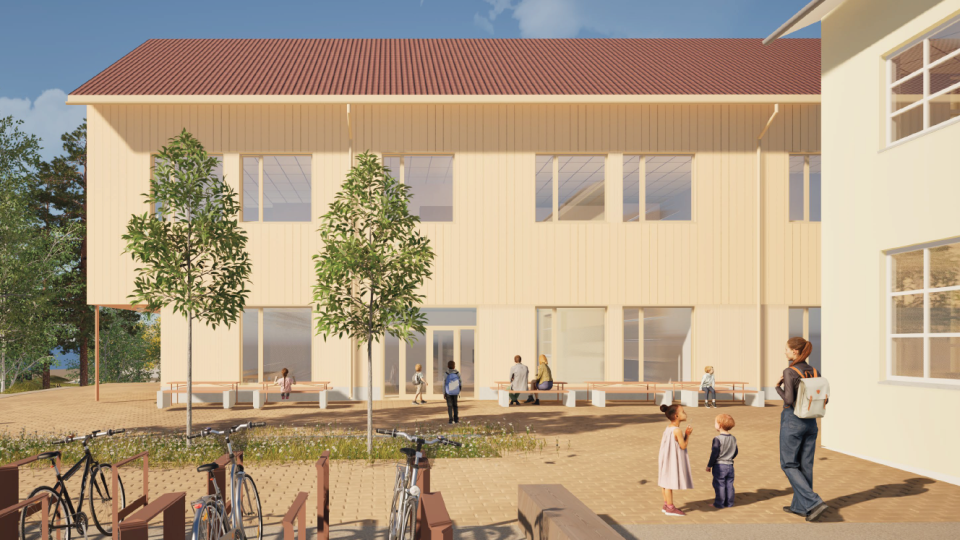 Lenke til artikkel: Ny skole og flerbrukshall på Nesoddtangen